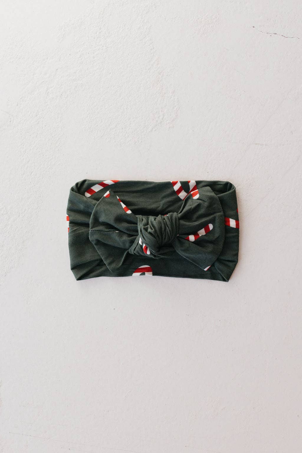 Candy Cane Bamboo Bow Headband