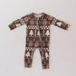 Bamboo Zip Pajamas | Forever Fair Isle