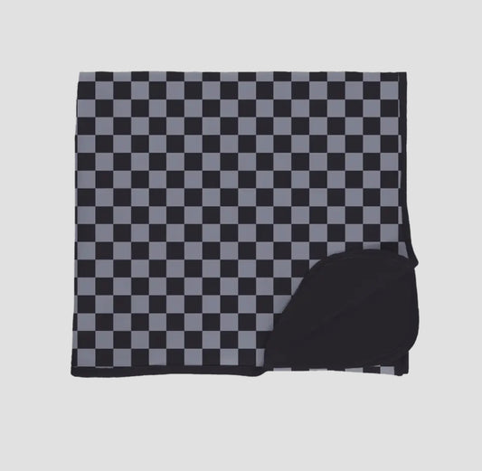 Grey Check Blanket