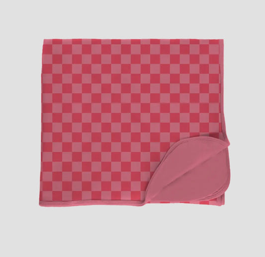 Pink Check blanket