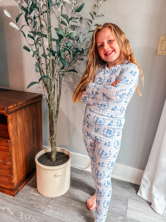 Blue Pony 2 Piece PJ